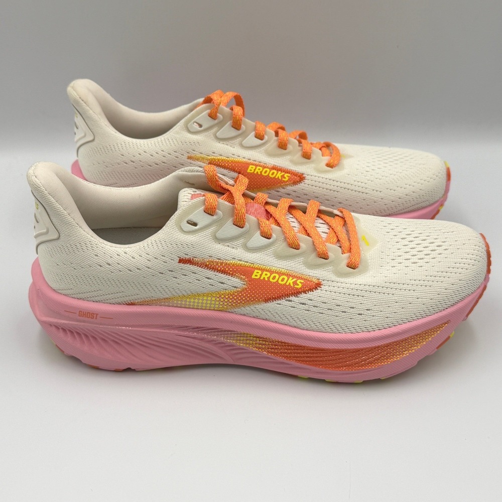 Brooks Ghost 17 Running Shoes Womens 6.5 Coconut Candy Limeade 120431 1B 236 NEW - Picture 11 of 16